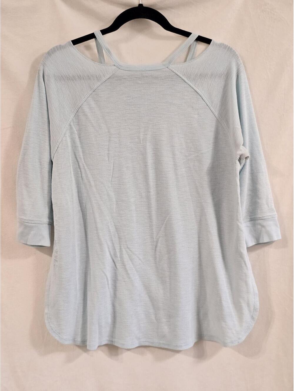 Calvin Klein Performance Light Blue Long Sleeve Top Size L - Picture 3 of 5